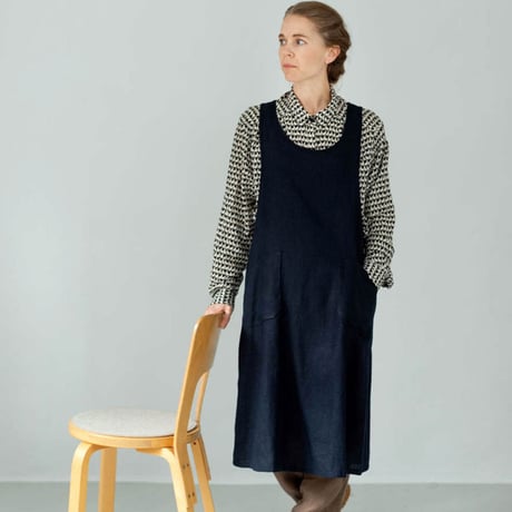 fog linen work LINEN OVER APRON
