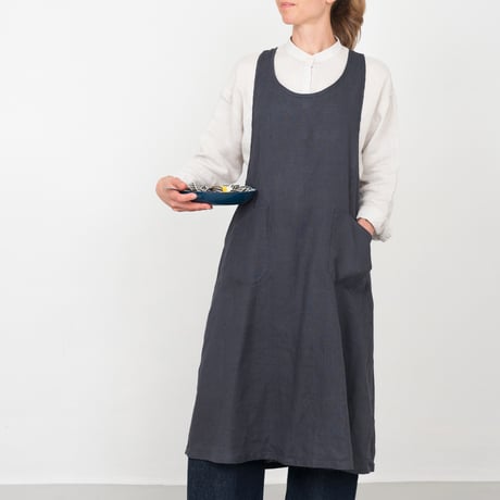 fog linen work LINEN OVER APRON