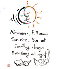 ごくらくTシャツ　NEW　FULL　MOON