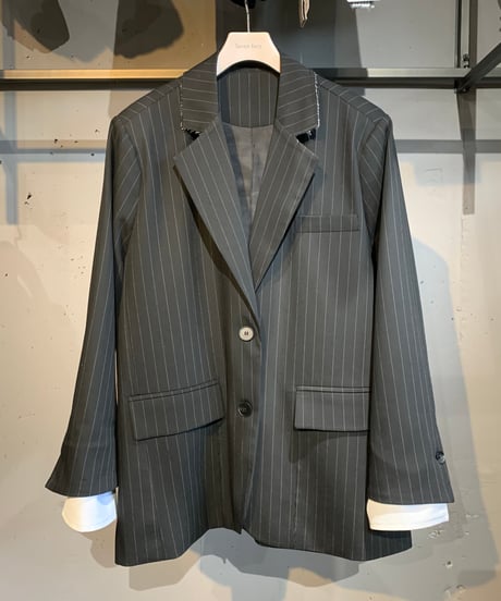 【匿名・即日発送】Wis...セブンフェアリー　デニムチュールデザインジャケット UNISEX フーディデニムジャケット – BUNNY APARTMENT