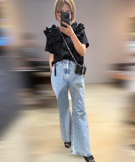 ストレッチテーパードデニム　ベルト付き　セブンフェアリーセレクト 2025年最新】Sevenfairyの人気アイテム - メルカリ