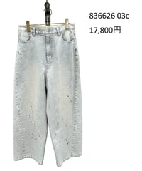 【予約】【継続】【6月中旬入荷予定】ayane展示会  836626  グレイッシュデニムバレルレッグパンツ  2026/Midsummer （20260509）