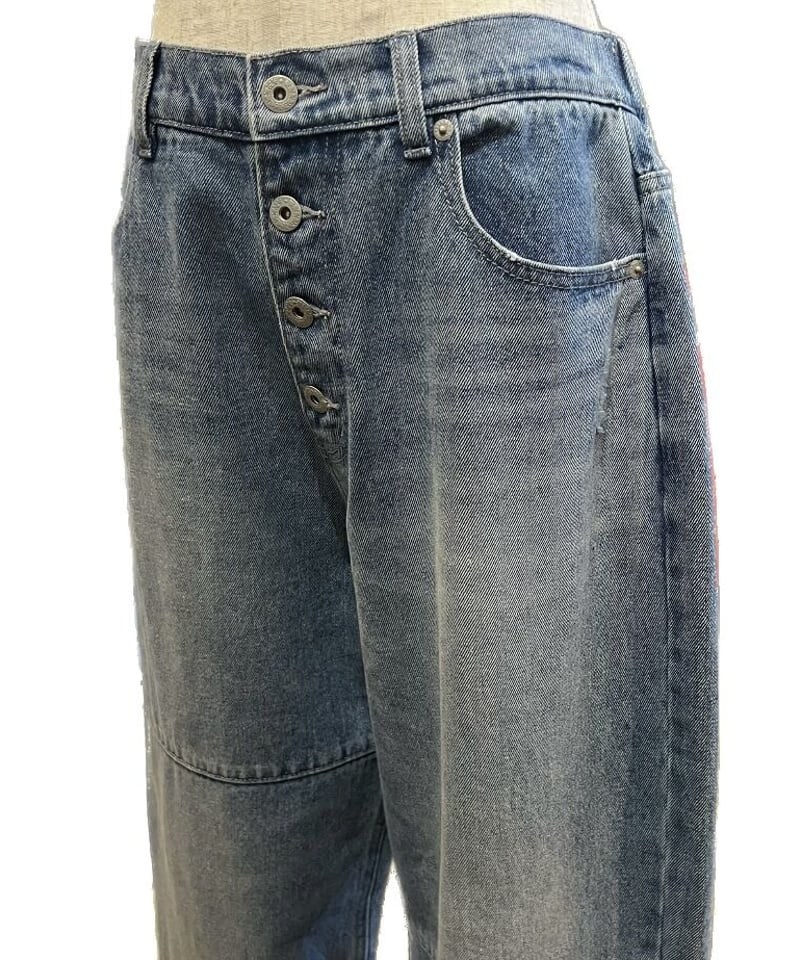 Wis... C-5759 フロントボタンワイドコクーンデニム | 株式会社  