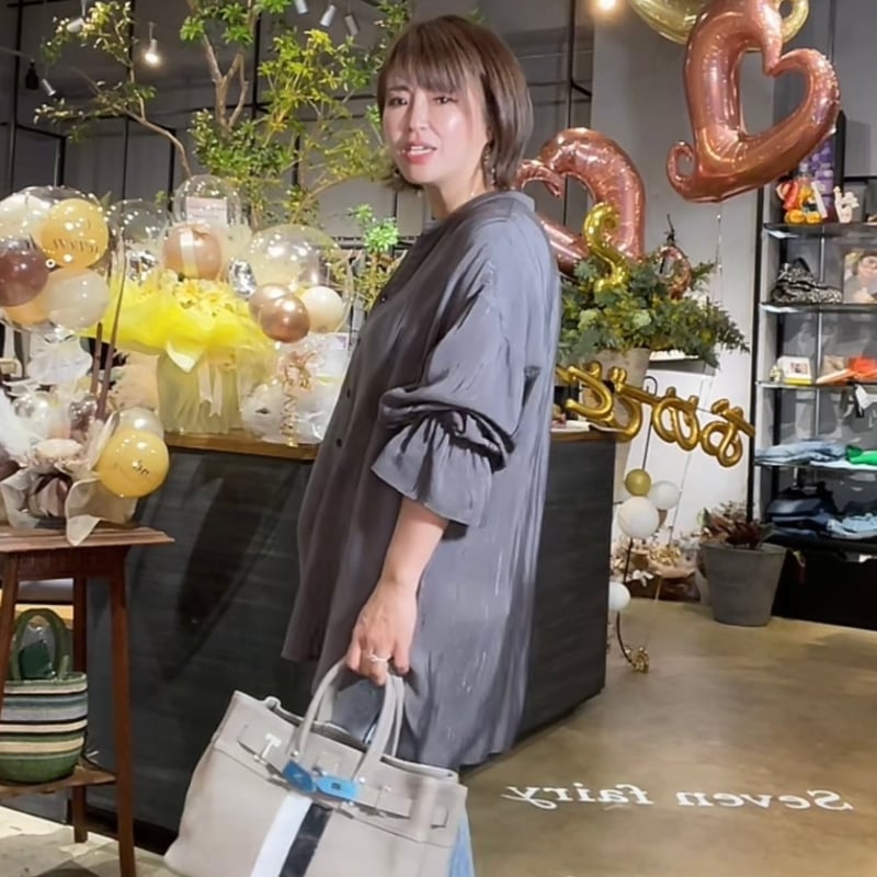 wis... とろみシャツ ダーク グレージュ wis とろみシャツ ダーク グレージュ