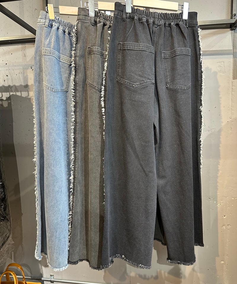 seven fairy】QTUME 552-26533 ストレッチデニムサイドフリン