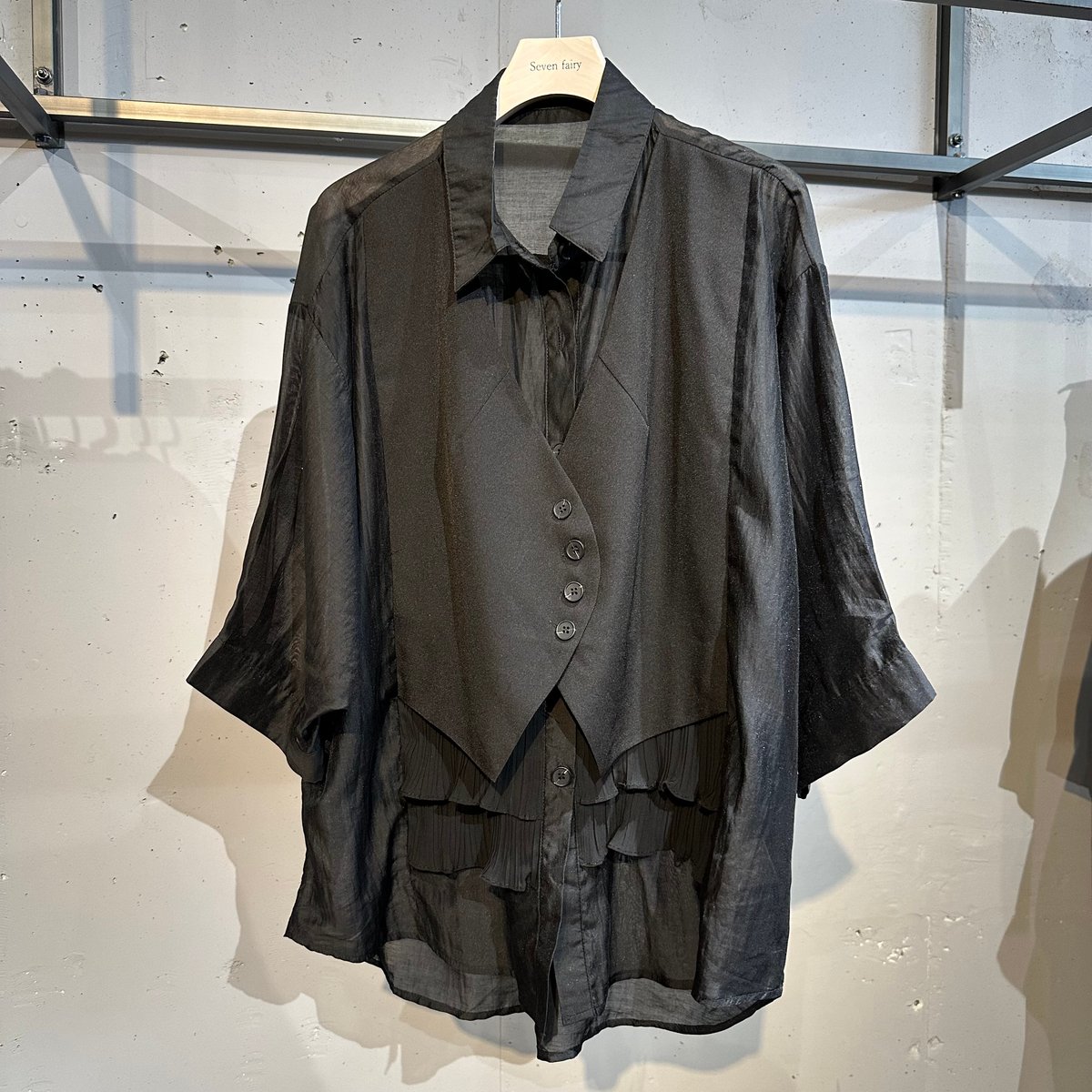 Salire♡ボーダーブラウス サニークラウズ まっ青ラインのボーダーセーター〈レディース
