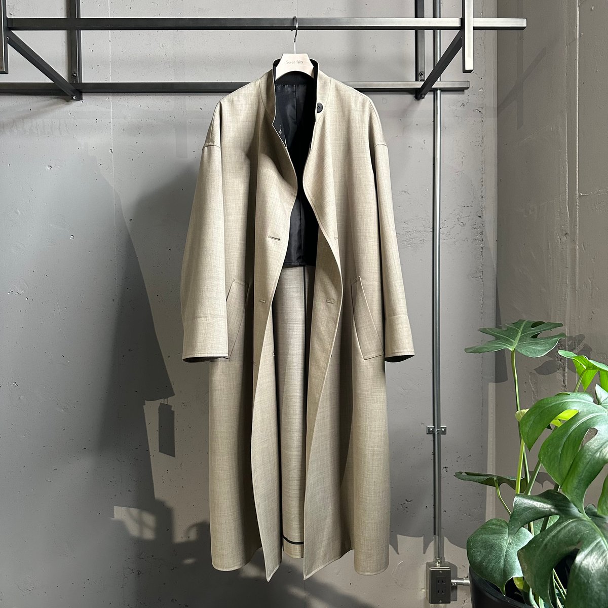 【美品】boutique ordinary ダッフルコート サイドスリット付 秋 美品】boutique ordinary ダッフルコート サイドスリット付 秋