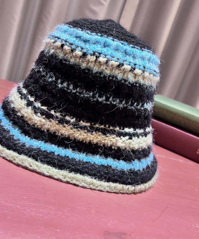 FLEUR ボーダーハット　SUNDAYS BEST fleur store hat sundays best black - メルカリ