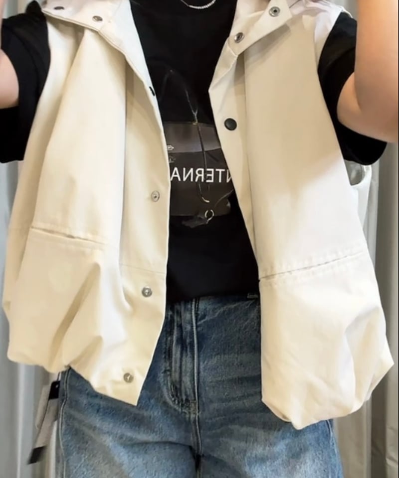 seven fairyセレクト 47090 裾バルーンフード付きノースリーブ