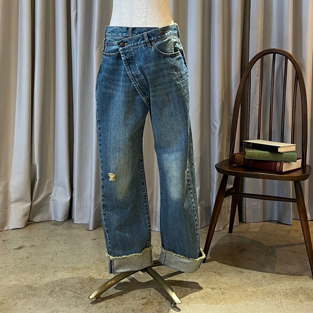 sevenfairy カシュクールデニム wis sevenfairy カシュクールデニム wis