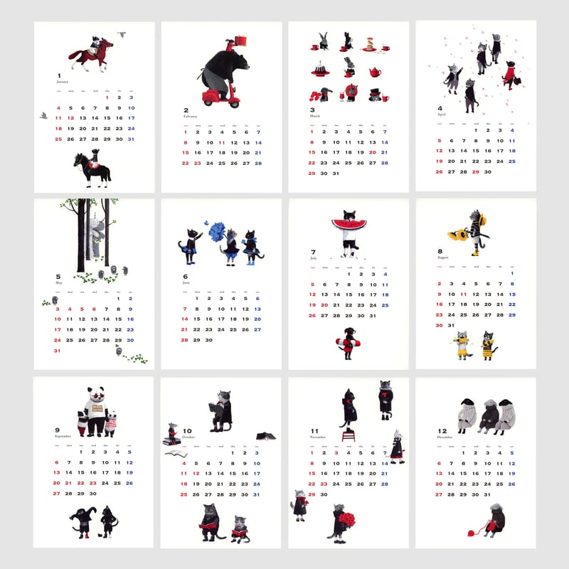 牧野千穂 2026カレンダー「Love and All That」 | URESICA