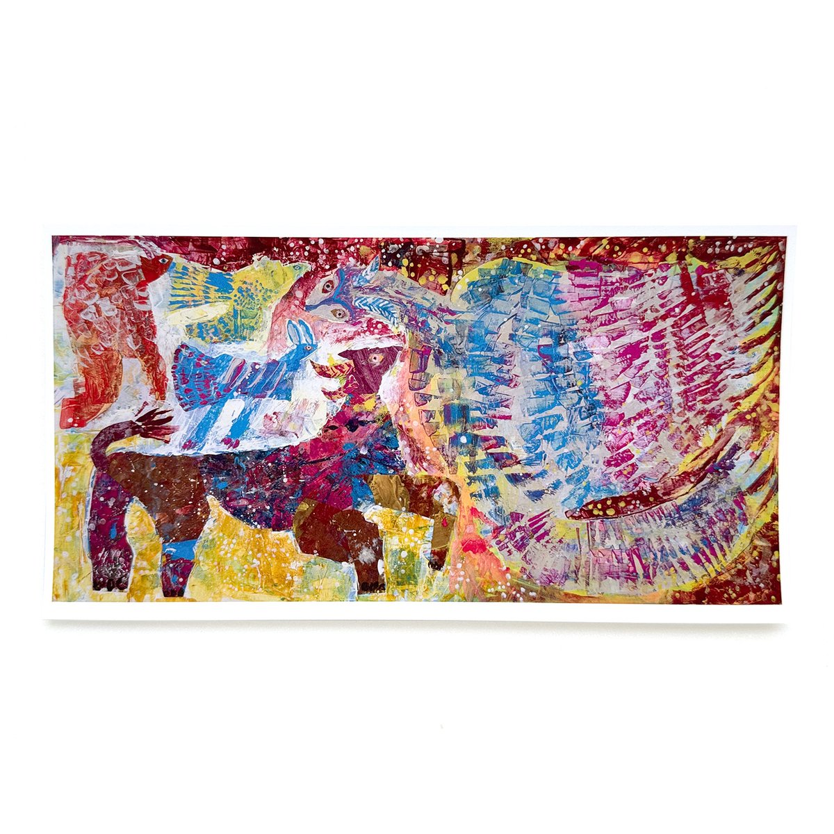 ミロコマチコ「生きることのはじまり」特大ポストカード | URESICA