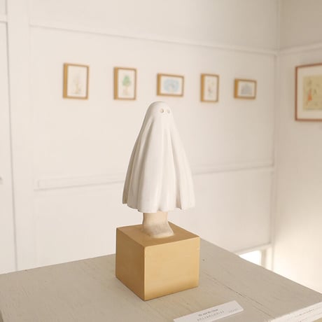 伊津野果地　木彫作品 「Me and My Ghost」