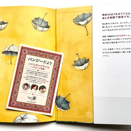 『あと2時間で新年です～ちょうのもようのかさとイランの子どもたちのおはなし～』