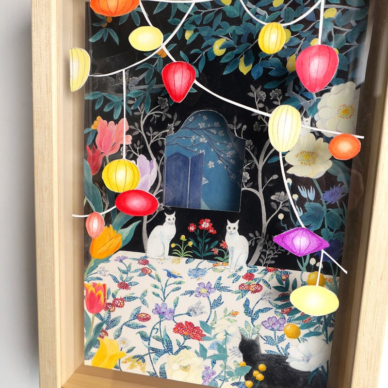 絵画作品 原画 アクリル画 【Book Was My Teacher】 原画 アクリル画 【Book Was My Teacher】 原画 アクリル画