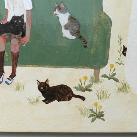 樋口佳絵「猫たちの庭」