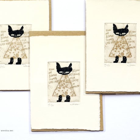 タダジュン「Status in heaven」銅版画＊シート
