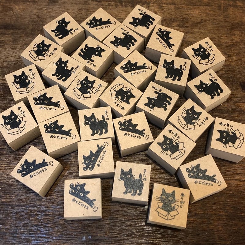 【micia】海外製スタンプ まとめ売り 坂本千明 猫スタンプ | URESICA