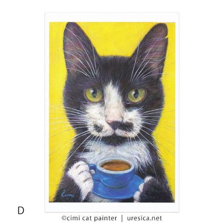 Čimi Cat Painter  ポストカード３