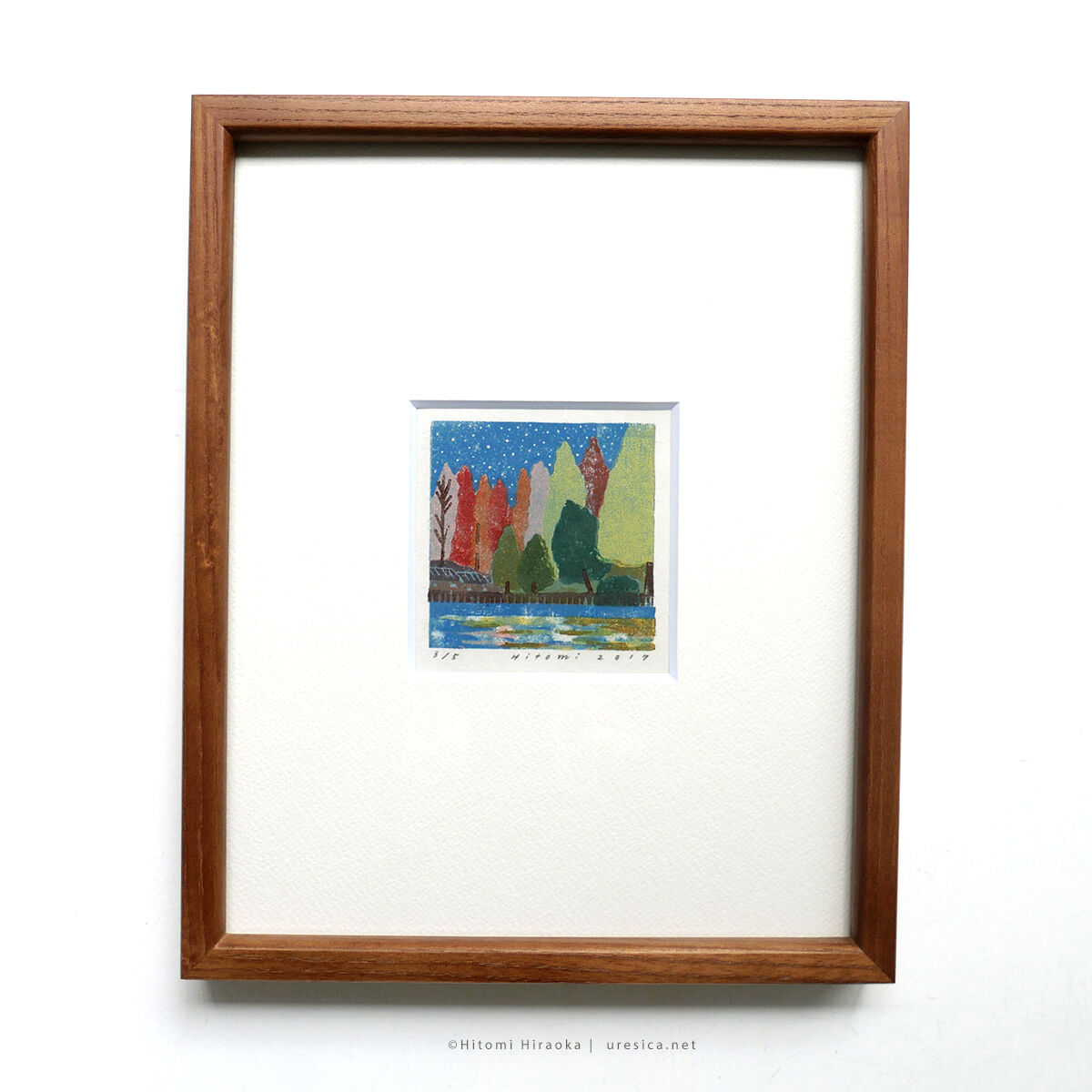 平岡瞳さんスノードーム版画新品