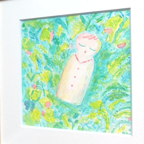 うえのよう 作品「眠るこけし」