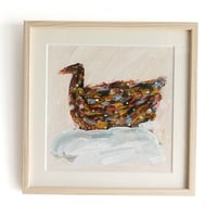 杉山巧 作品「雪とトリ」