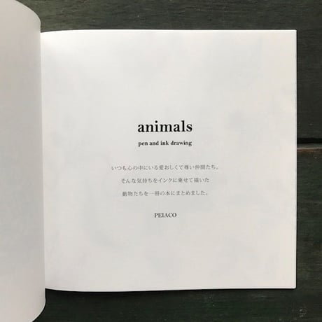 PEIACO作品集『animals』★サイン本