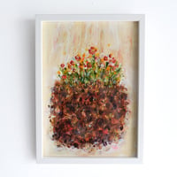 杉山巧 作品「土と花」