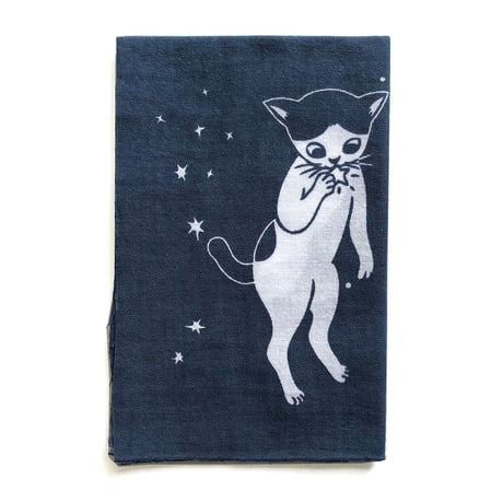 片岡まみこ「宇宙猫」手ぬぐい