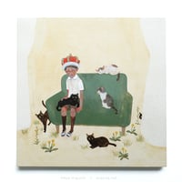 樋口佳絵「猫たちの庭」