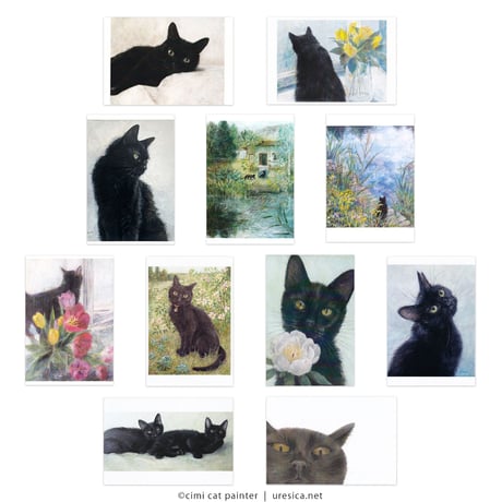 Čimi Cat Painter  ポストカード１