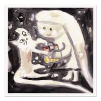 おくはらゆめ「くろいながい」ポストカード
