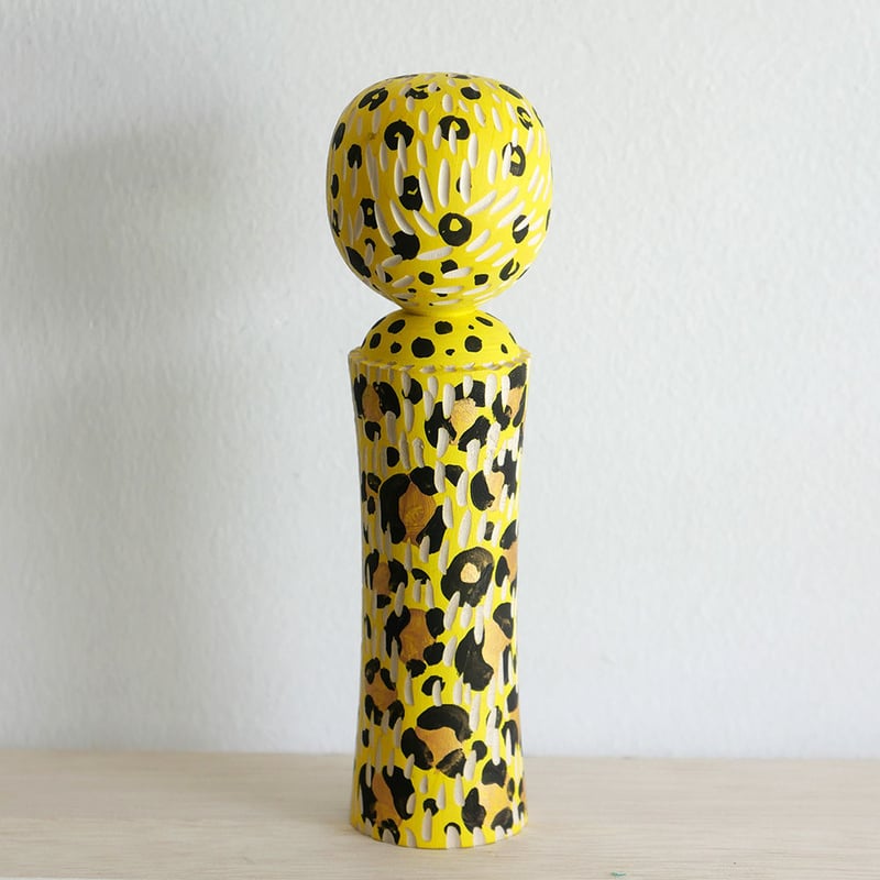超稀少品　超ビッグ☆アンティークこけし　2体セット 竹上妙「うひょー」こけし（小） | URESICA