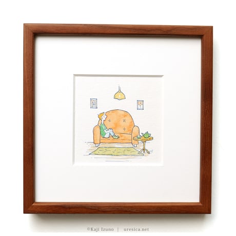 伊津野果地「ねことくらすのはどうだろうか」原画2