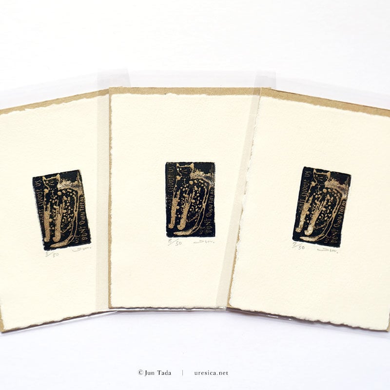 タダジュン「Cats choose us」銅版画＊シート | URESICA