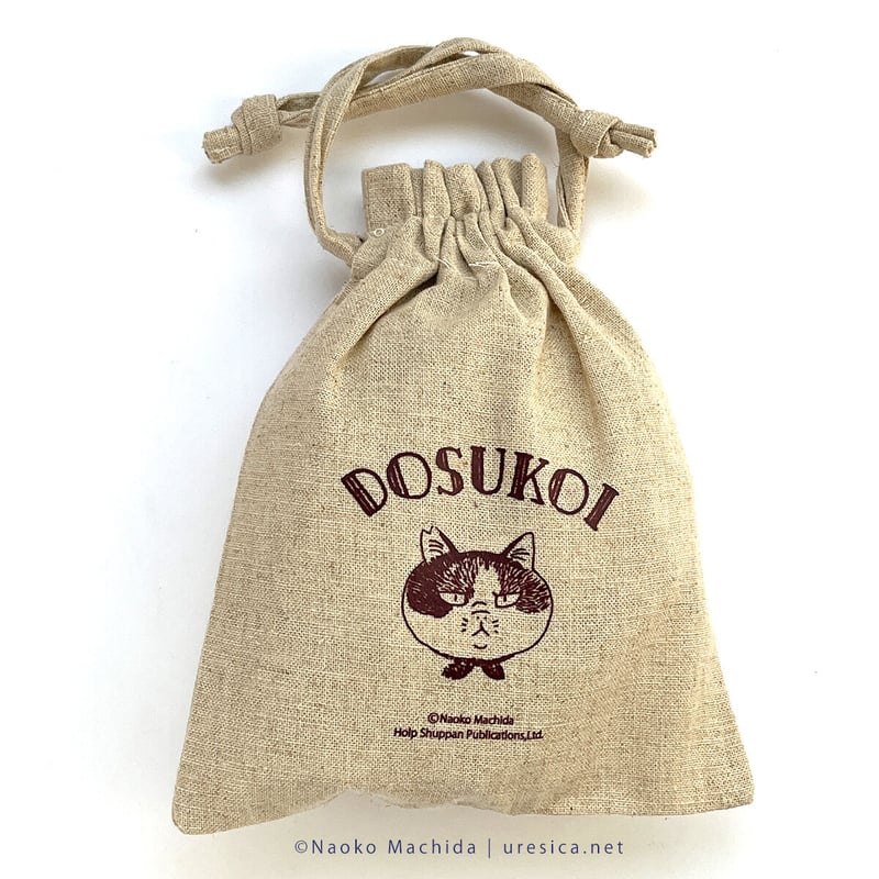 町田尚子「どすこいみいちゃんパンやさん」コットンリネン巾着 | URESICA