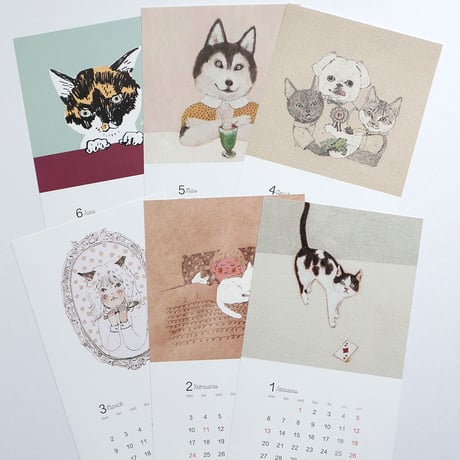 cat&dog&me 2020カレンダー
