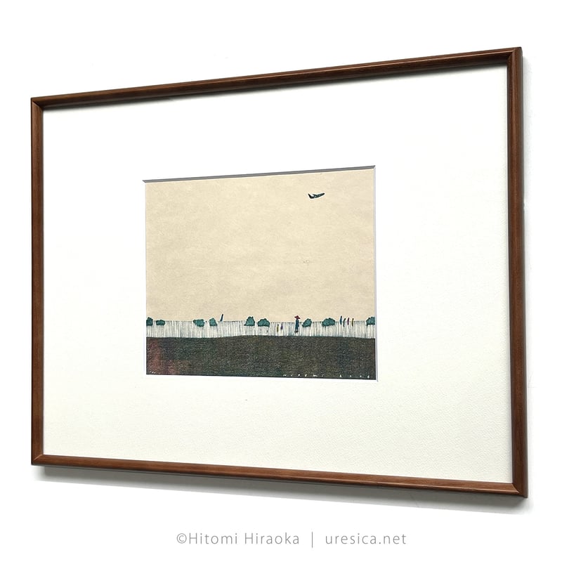 平岡瞳 木版画「空とおく」25 | URESICA