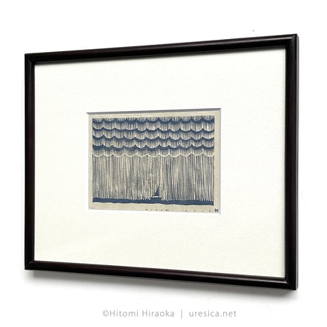 平岡瞳　木版画「空とおく」29