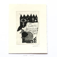 タダジュン「カールの降誕祭」銅版画＊シート