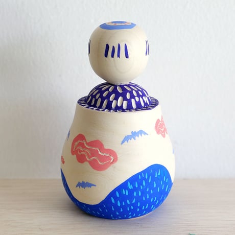 竹上妙「だんだん だんだん」こけし