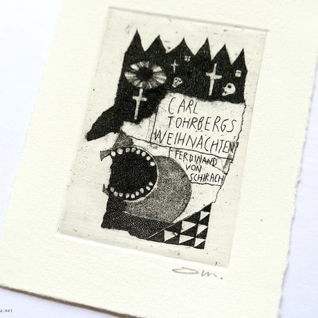タダジュン「カールの降誕祭」銅版画＊シート