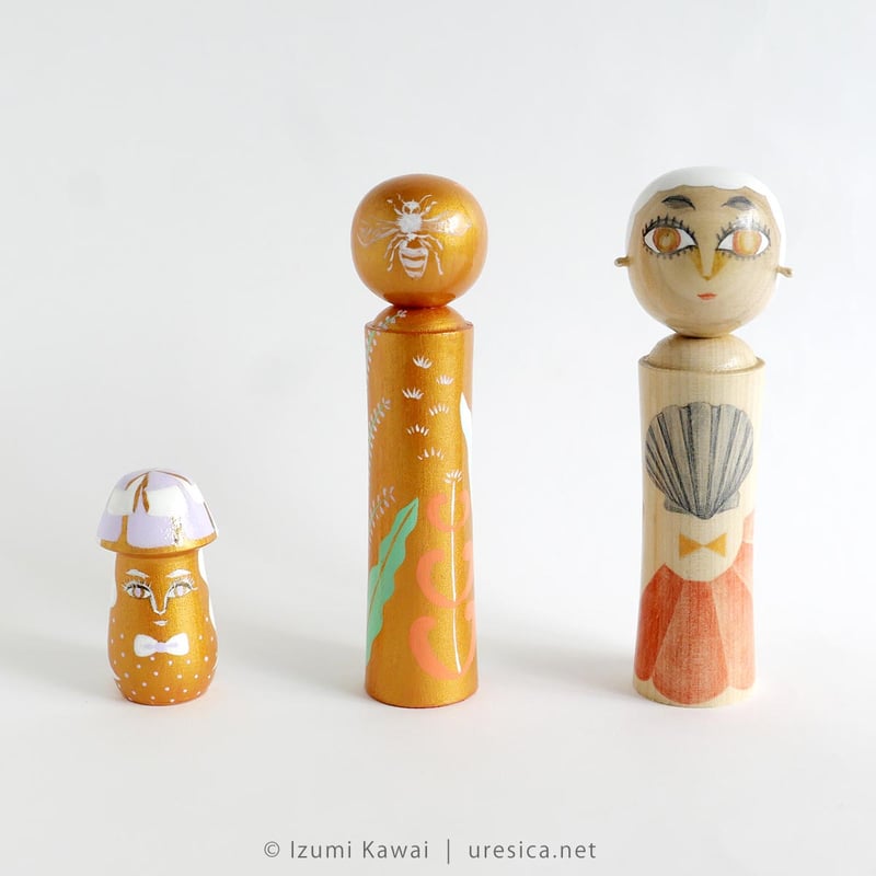 こけしの絵 河井いづみ こけし | URESICA