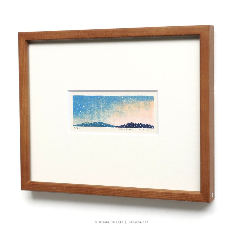 平岡　瞳　木版画　富士山 平岡瞳 木版画 10 | URESICA