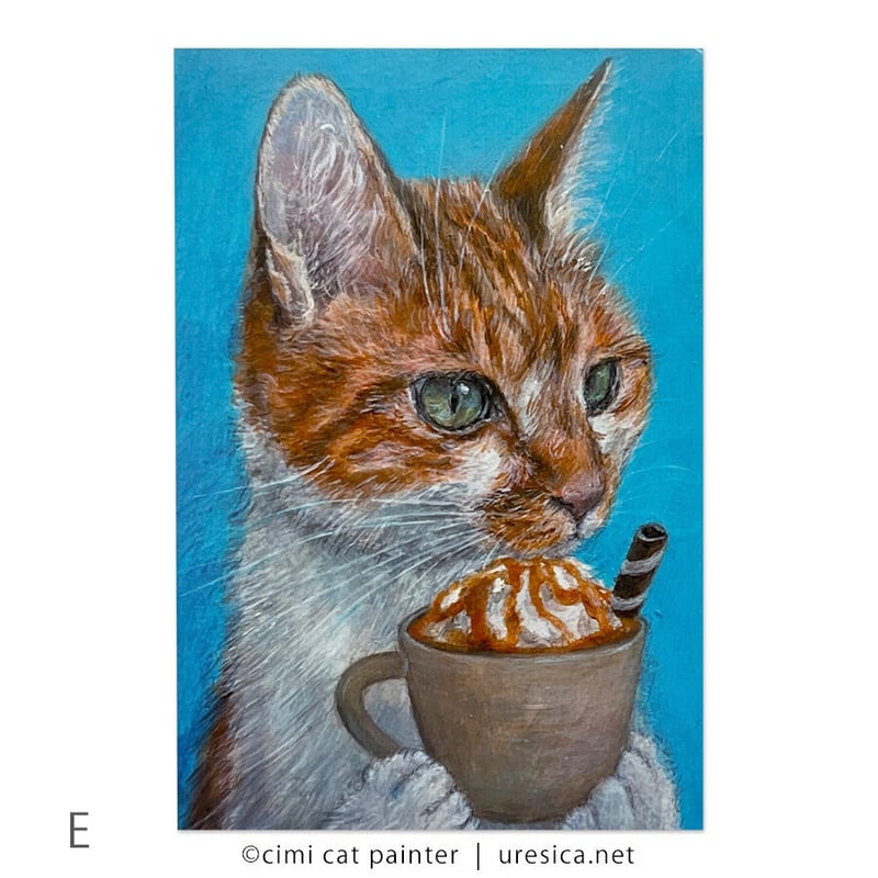 Čimi Cat Painter ポストカード3 | URESICA Čimi Cat Painter ポストカード3 | URESICA