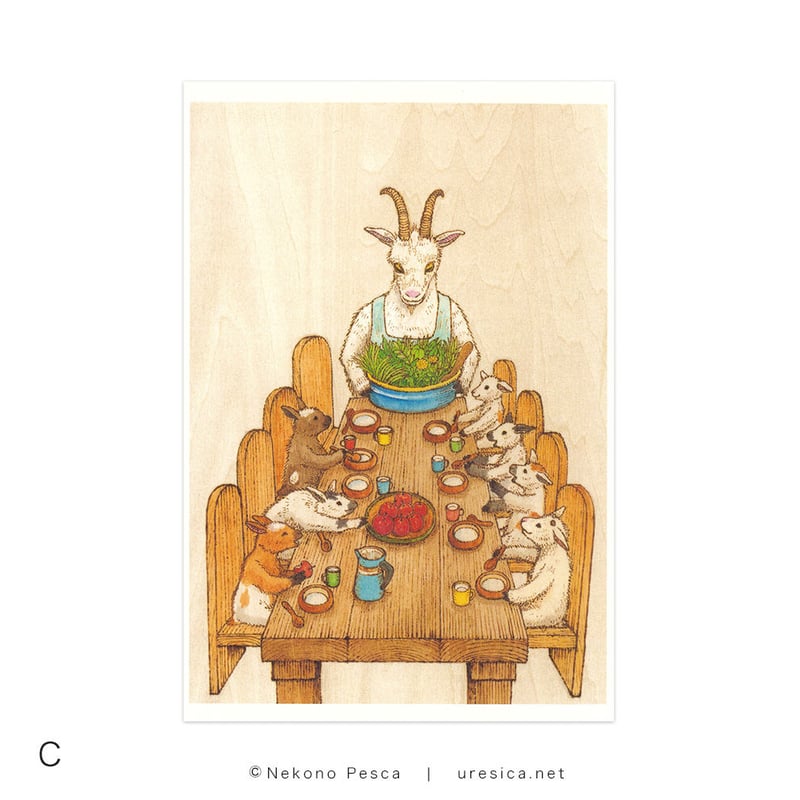 tw様予約 絵画「猫の背中に何かある〜森のきのこ／インド／スペイン／食虫植物」 tw様予約 絵画「猫の背中に何かある〜森のきのこ／インド／
