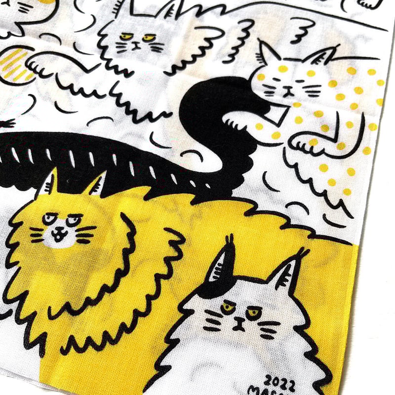 山中正大 手ぬぐい 2022（猫だらけ） | URESICA