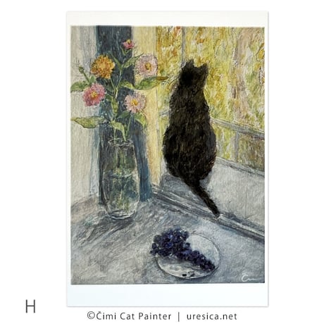 Čimi Cat Painter  ポストカード２