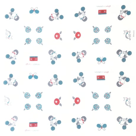 どいかや「チリとチリリ」ハンカチ