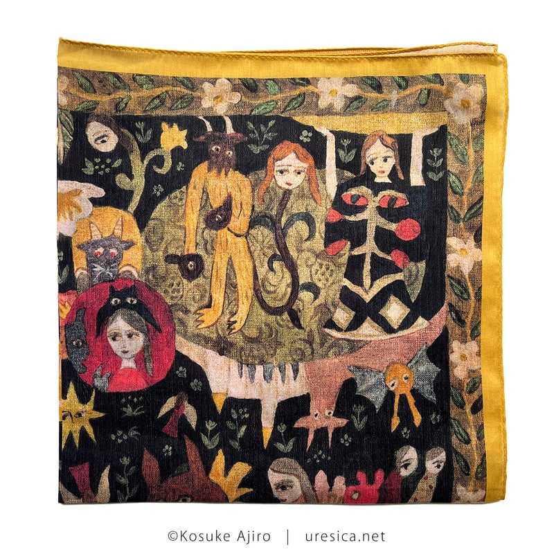 網代幸介 ハンカチ「月と山椒魚」 | URESICA